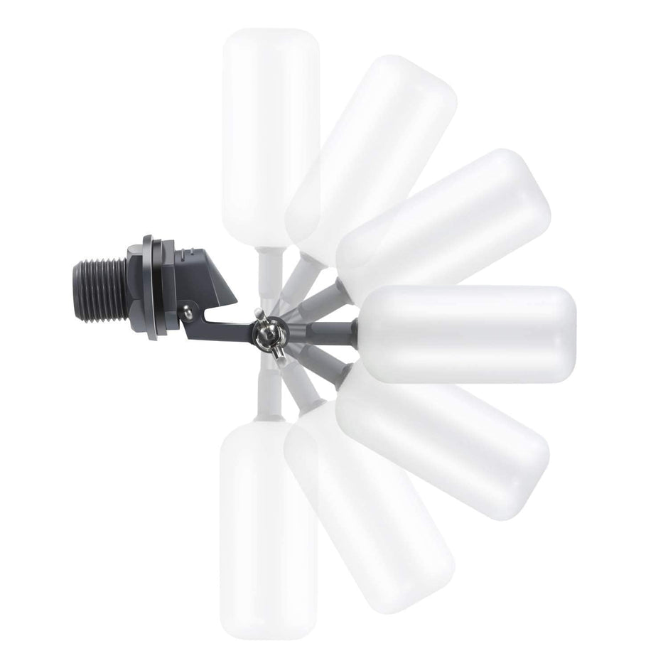 Float Ball Valve, 1/2 Inch Water Level Controller with Adjustable Arm for Aquarium, Tank, etc