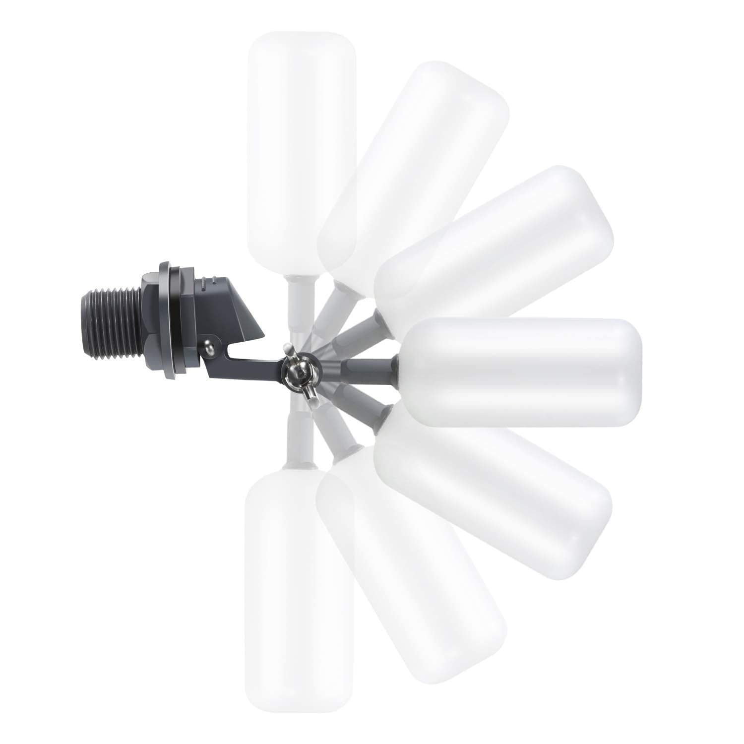 Float Ball Valve, 1/2 Inch Water Level Controller with Adjustable Arm for Aquarium, Tank, etc