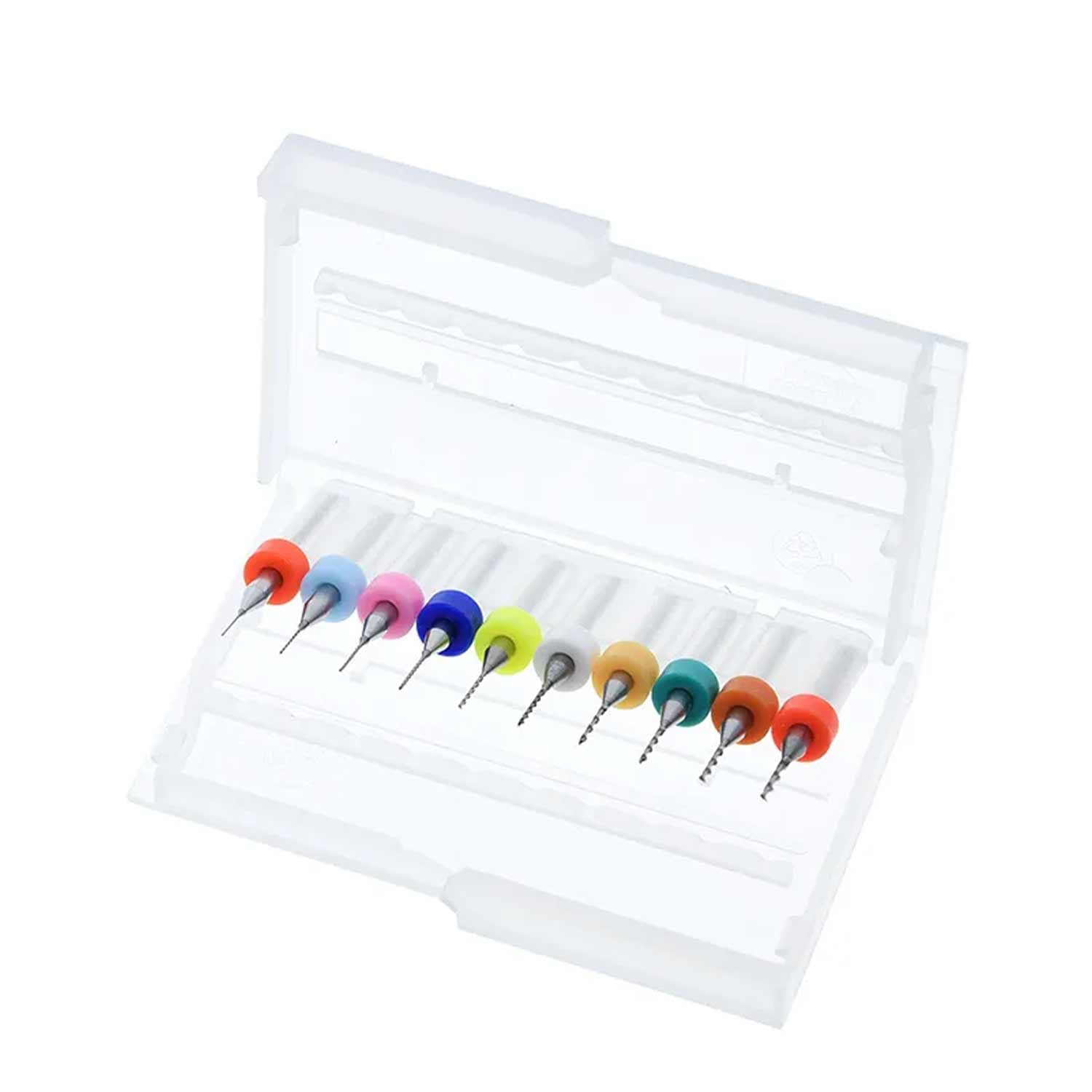 10PCs Precision PCB Drill Bit Set (0.3mm–1.2mm) Tungsten Steel Carbide Bits for CNC & Electronics Work amiciKart