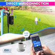 WIFI Smart Solar Water Timer & Irrigation Controller with DN20 Valve & Soil Moisture & Temperature Sensor, IP65 Waterproof, Solar +Type-C Rechargeable