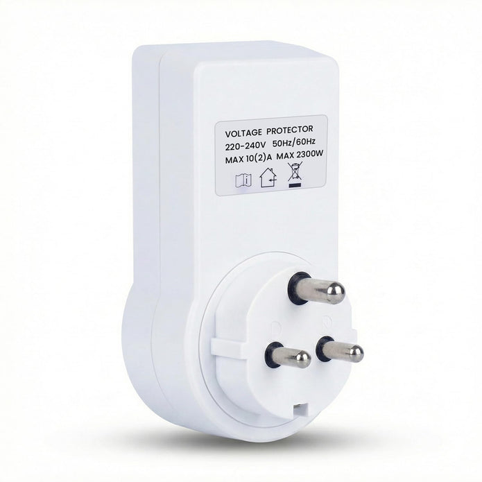 Socket Voltage Protector 6A with 6A Plug, Over & Under Voltage Protection with LED Display