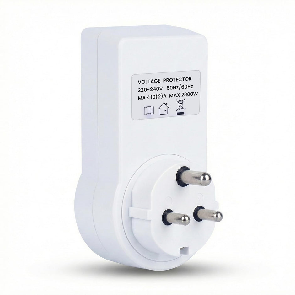 Socket Voltage Protector 10A Load Capacity with 6A Plug Over & Under Voltage Protection with LED Display