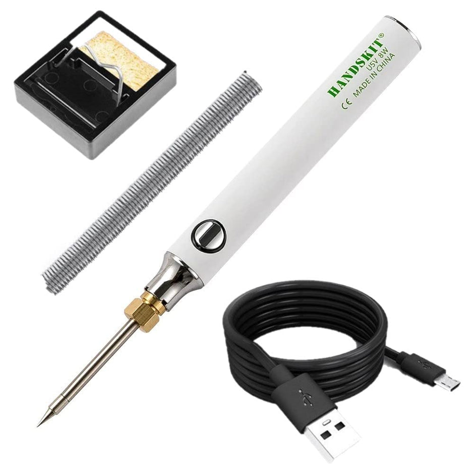 USB Soldering Iron, 8W Mini Portable Solder Tool with 3-Speed Temperature Control & Auto Sleep Function amiciKart