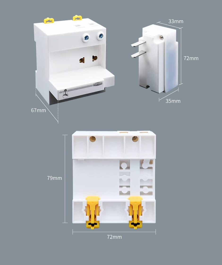 amiciSmart 230V Emergency Light, Auto Rechargeable LED Light for Fuse Box, Electric Panels