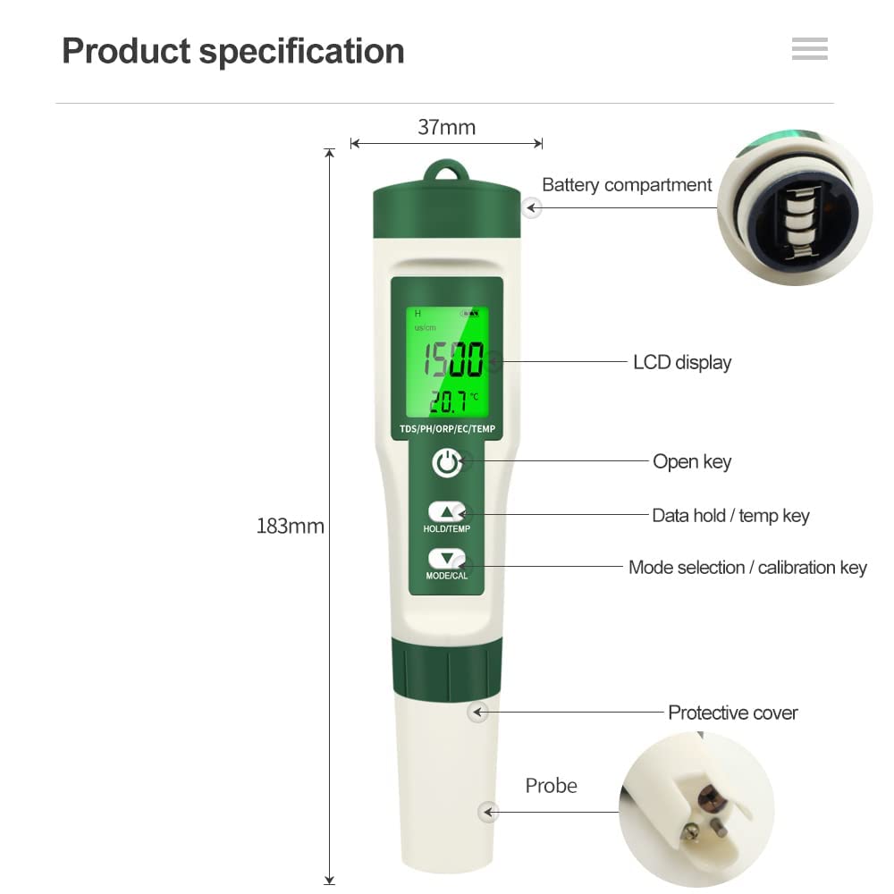Digital Water Quality Tester TDS, EC & Temperature Meter with Auto Calibration & High Accuracy amiciKart c0tmiz-hs.myshopify.com