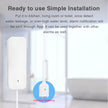 amiciSmart WiFi Water Leakage Detector, SmartLife App Compatible Water Overflow Alarm, Smart Leak Sensor with 2xAAA Battery