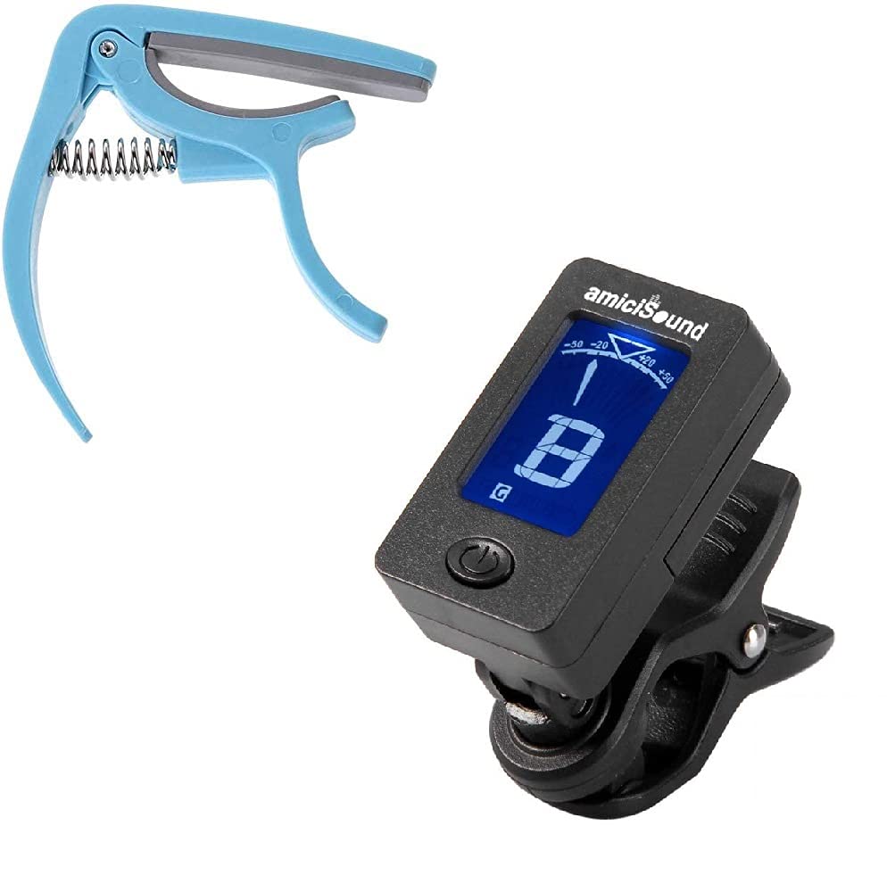 Guitar Capo with Clip-on Digital Tuner – Tuner-Capo Combo for Guitar, Bass, Violin, Ukulele & More amiciKart c0tmiz-hs.myshopify.com