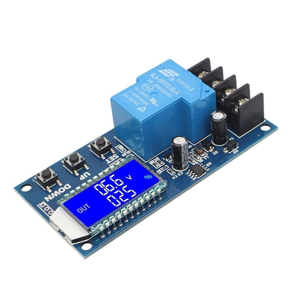 Battery Charge Control Module with LCD Display DC 6~60V Automatic Charging Control with Overcharge Protection (30A)