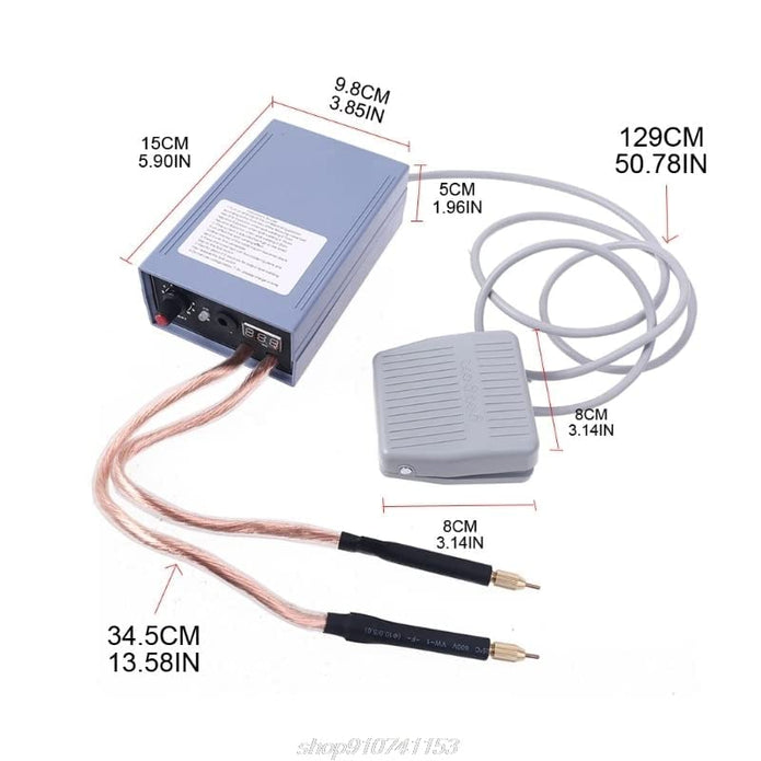 5000W Mini Spot Welder for 18650/21650 Battery | 0.15mm Nickel Strip | Portable DIY Kit