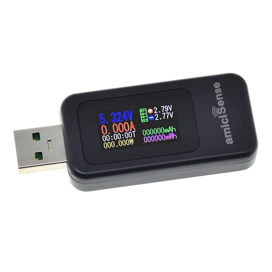 6-in-1 & 10-in-1 Digital USB-C Tester – Voltage, Current, Power, Capacity, Time & Temperature Monitor