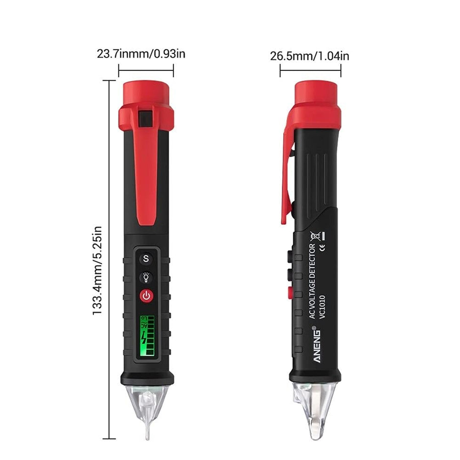 Non-Contact Voltage Tester – AC 12–1000V Live/Null Wire Tester with Flashlight & Breakpoint Detection amiciKart