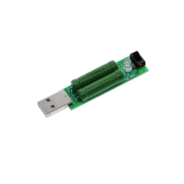 USB Mini Load Resistor – 1A/2A Switchable, LED Indicator, Heat Dissipation Design