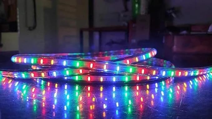 5M LED Strip Light Flexible, Colourful Bright Lights Design for Diwali, Christmas or DIY Home Decoration With 60 LEDs/M