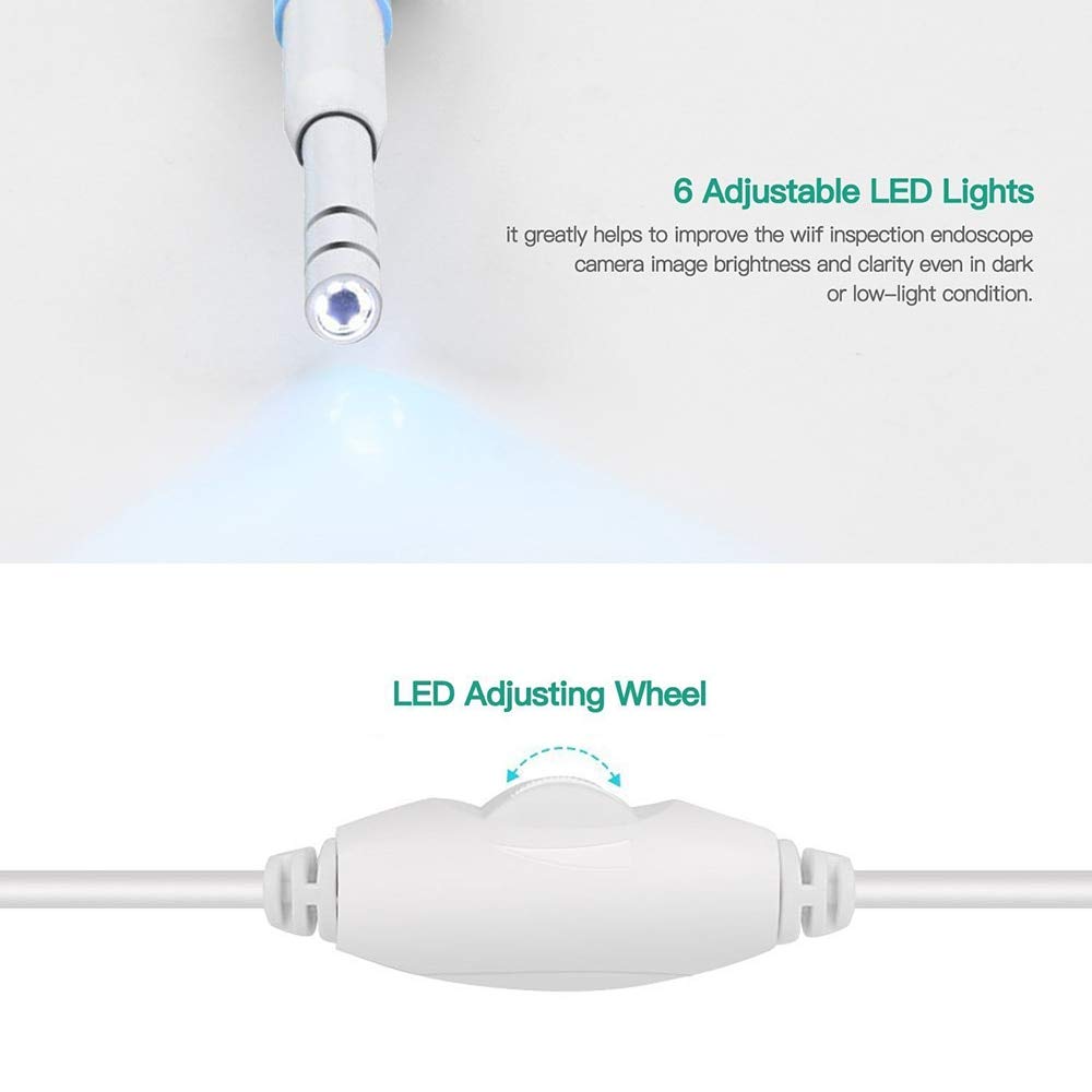 Ear Cleaning Endoscope with 0.3MP Camera and 6 LED amiciKart