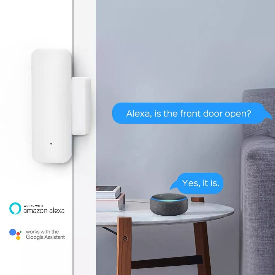 WiFi Door/Window Sensor | Open/Close Detector | Works with Alexa & SmartLife App | Home Security Alarm