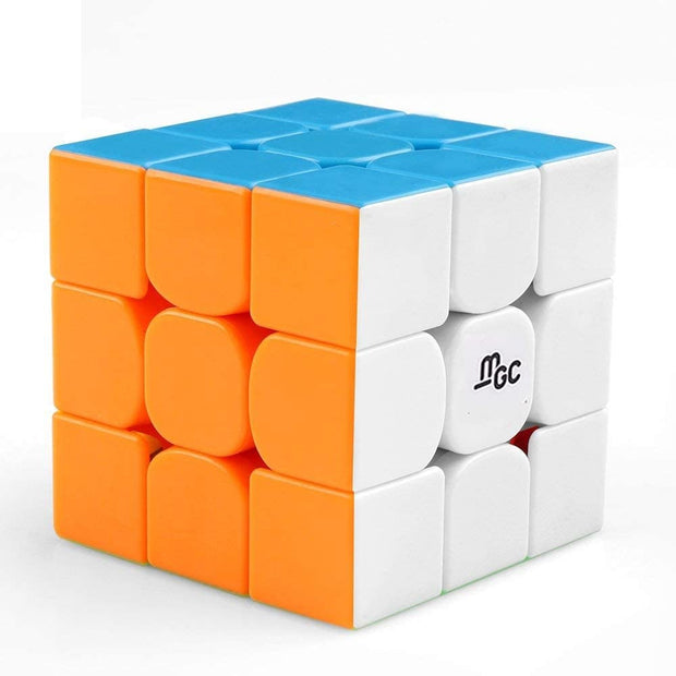 Magic Cube, MGC Professional Grade Sticker-Less & Magnetic Speed Cube with Smooth Turning, Color Matching Puzzle for Kids, Adults (3x3)
