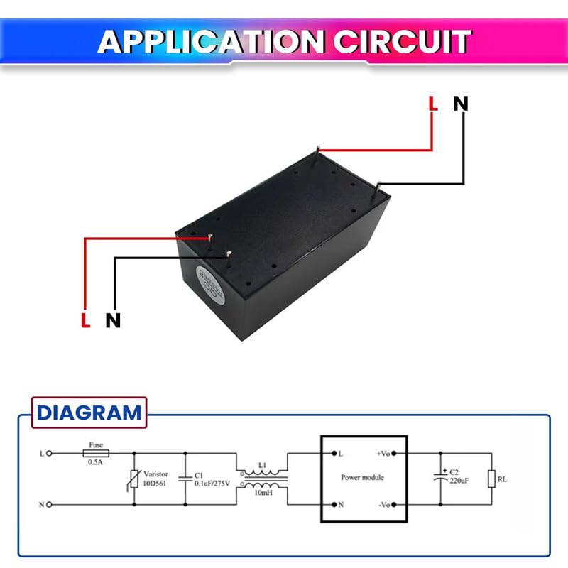 AC to DC Power Supply PCB Module 220V AC to 12V DC 5W – Compact & Efficient Buck Converter for DIY & Industrial Use