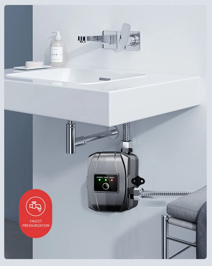24V DC Automatic Water Booster Pump, Auto On/Off Sensor, 32L/min Flow Rate