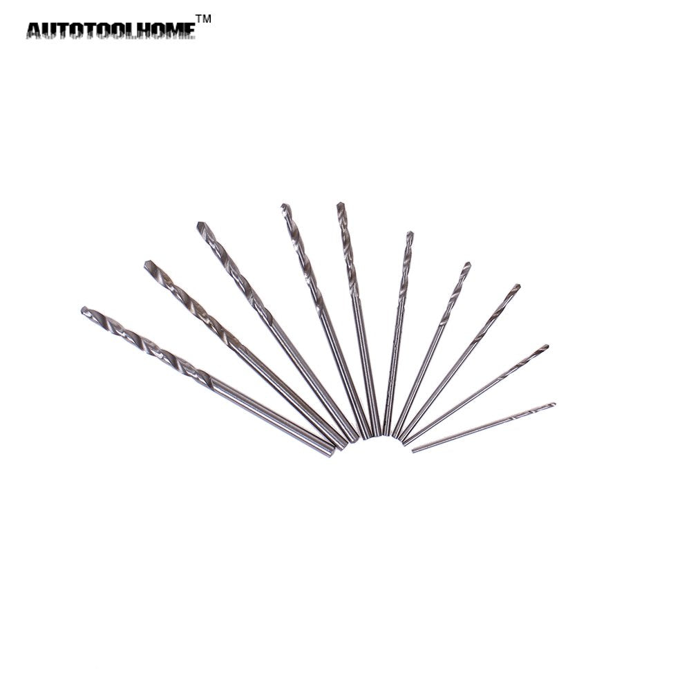 AC Micro DIY Electric Steel Hand Drill PCB Press Drilling Set 12V Motor, 12000 RPM - 10 Pcs