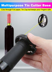 Electric Wine Bottle Opener, Automatic Corkscrew Opener with Foil Cutter