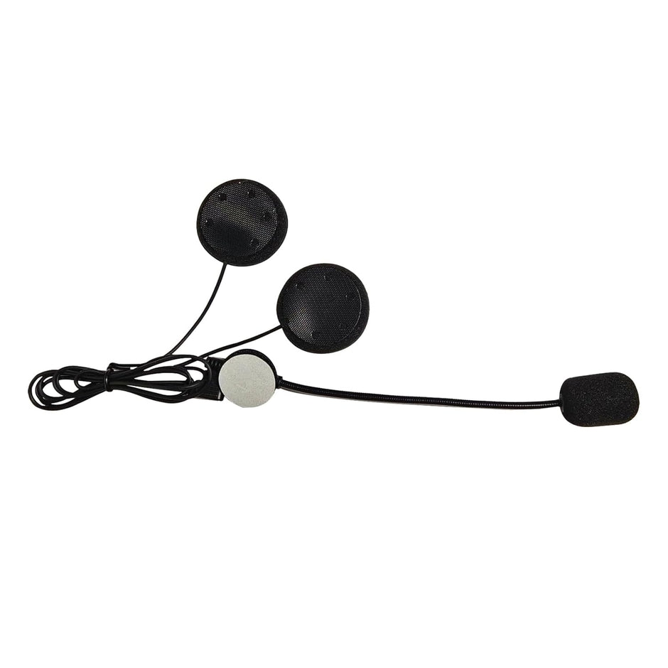 Headphone with Mic and Helmet Mount for Ejeas V7 Bluetooth Helmet Intercom