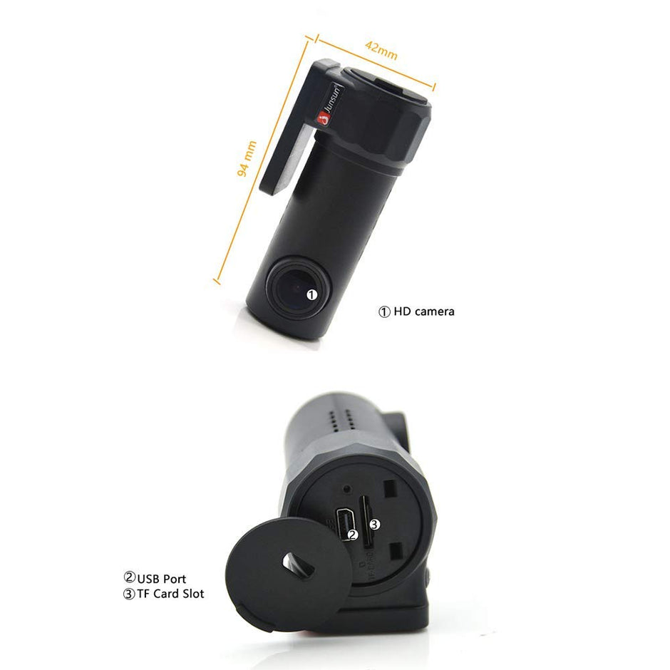 Junsun WiFi Smart Car DVR Wrieless Dash Cam Camera App Control with 150 Degree Wide Angle 30fps Auto Recorder G-Sensor Support amiciKart