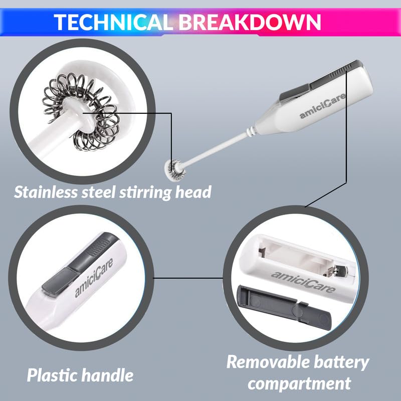 Handheld Milk Frother – Electric/ Battery Operated Whisker or Foam Maker for Latte, Cappuccino, Coffee & More My Store c0tmiz-hs.myshopify.com