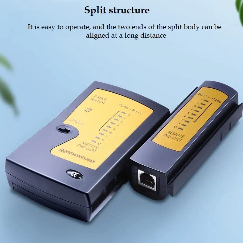 Wire Tester RJ45 RJ11 LAN Network Cable Tester with 9V Battery amiciKart c0tmiz-hs.myshopify.com