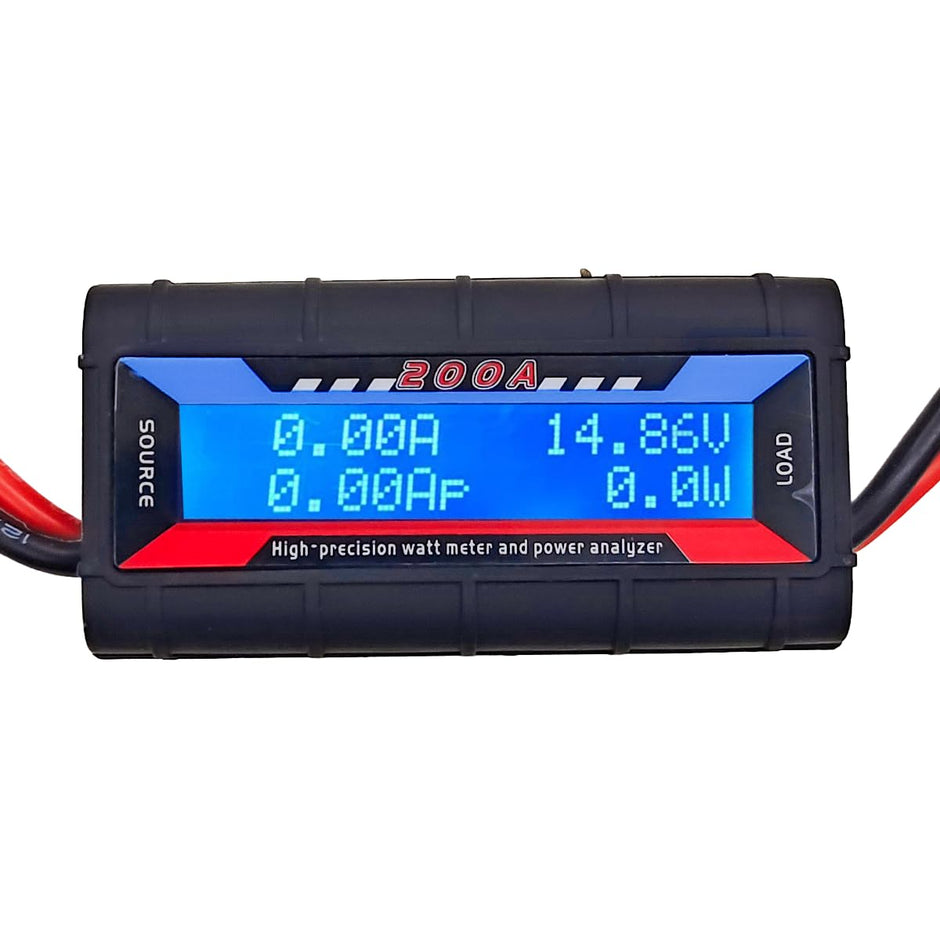 200A Solar Wind Power Analyzer, DC Watt Meter & Battery Tester with LCD Display amiciKart