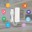 amiciSmart WiFi Water Leakage Detector, SmartLife App Compatible Water Overflow Alarm, Smart Leak Sensor with 2xAAA Battery