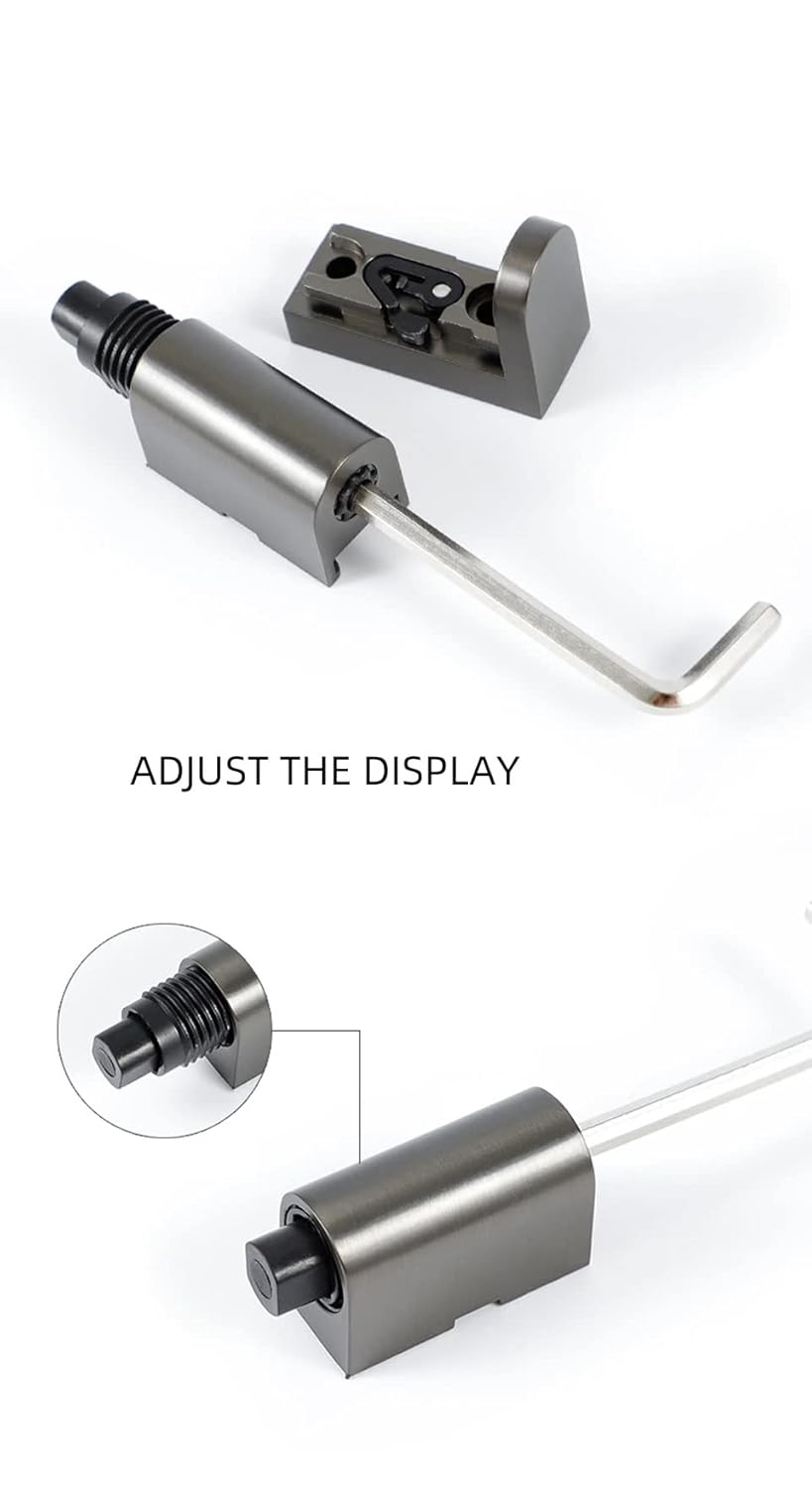 Door Stopper, Self-Locking Door Holder with Adjustable Height Floor Mounted