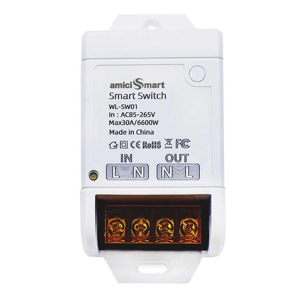WiFi Smart Switch 30A – Works with Alexa, Google, SmartLife App | 6600W Timer Switch