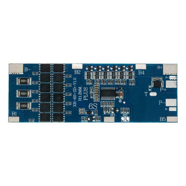 Smart Battery Management System Active Balancer Board with 24V 6S 30A Heavy-Duty BMS Protection Board for Li-Ion