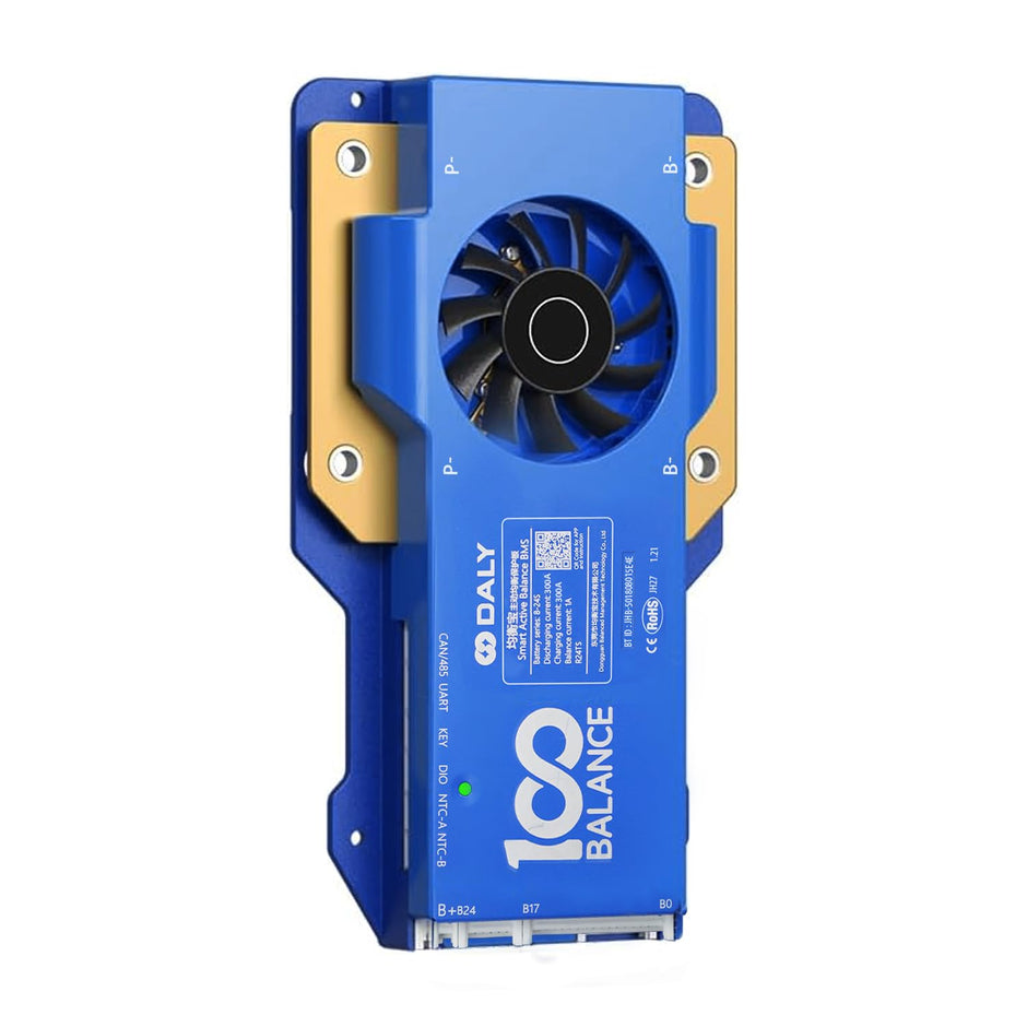 amiciSolar Battery Management System DALY, BMS with 1A Active Balancer & Built-in Bluetooth for Lithium/LFP/LTO Battery Pack,Works with 100BALANCE App