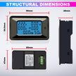 AC 20KW 100A 6-in-1 Digital Energy Power Meter with Blue Backlight LCD & Data Memory Function amiciKart