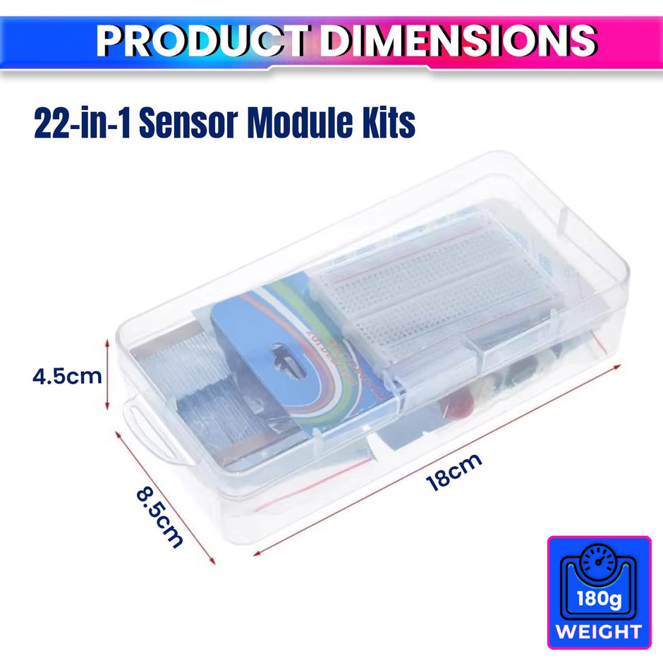 22-in-1 Sensor Kit – For Raspberry Pi & IoT Projects, Ideal for Beginners amiciKart
