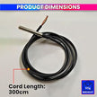 DS18B20 Waterproof Temperature Sensor – 3m Cable, Stainless Steel Probe, -55°C to +125°C amiciKart c0tmiz-hs.myshopify.com