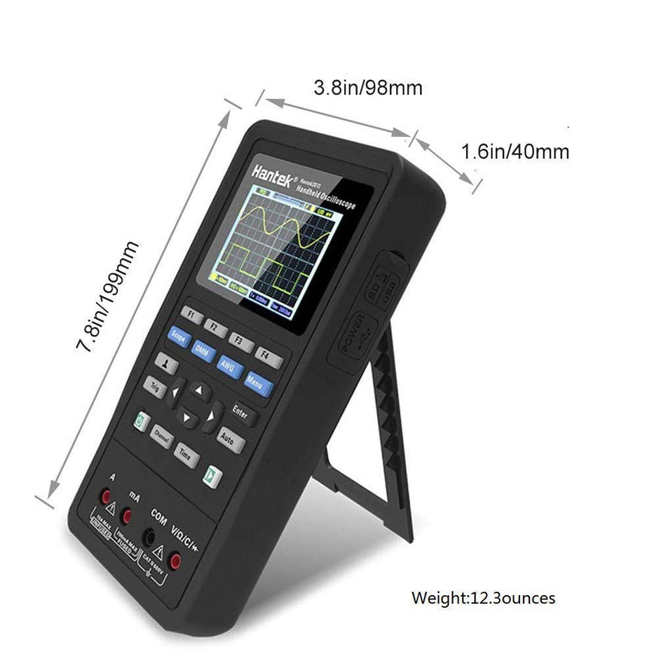 Hantek 2D72 3 in 1 Dual Channel Oscilloscope Waveform Generator Digital Multimeter USB Portable 70Mhz Tester Kit amiciKart c0tmiz-hs.myshopify.com