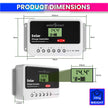 Solar Charge Controller 10A Solar Panel Battery Intelligent Regulator with LCD Display & Dual USB Port
