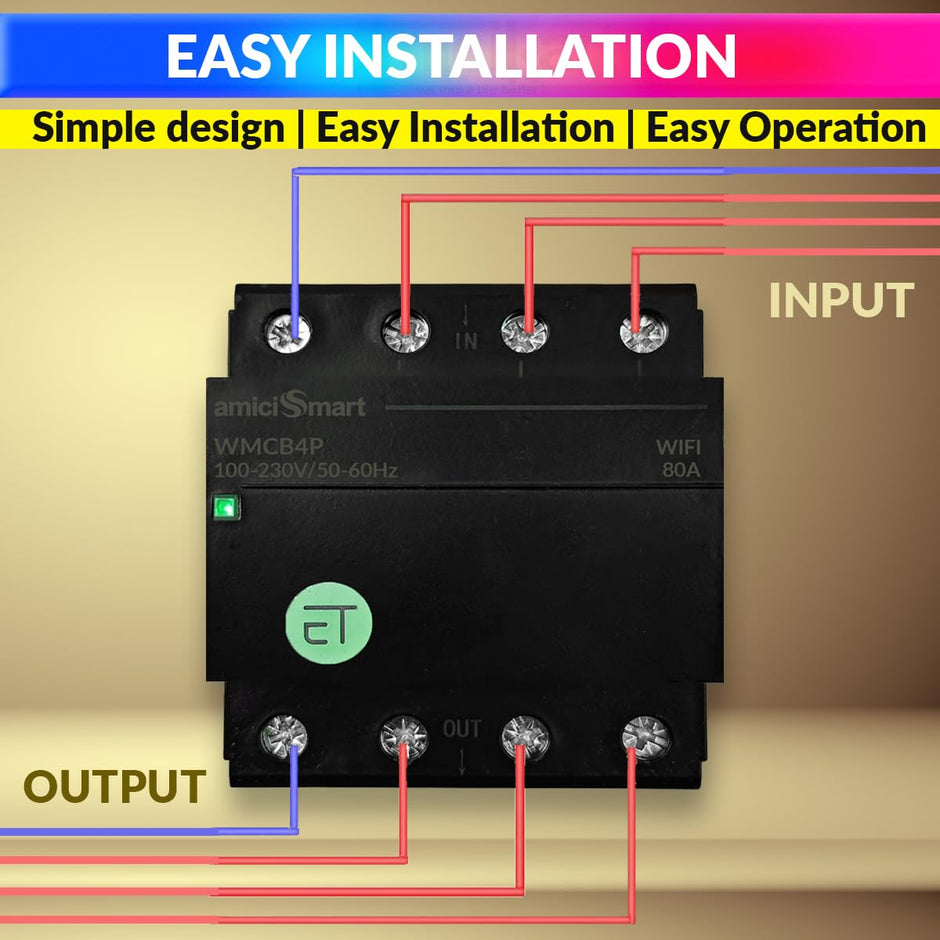 WiFi MCB, Circuit Breaker & Energy Meter with Over Voltage/Load Protection