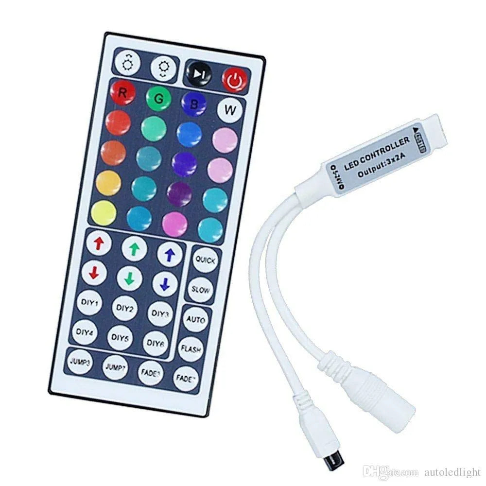 Led Strip Remote Controlle 44 Keys IR Remote Controller for RGB 5050 LED Strip Light (Multi Color ...