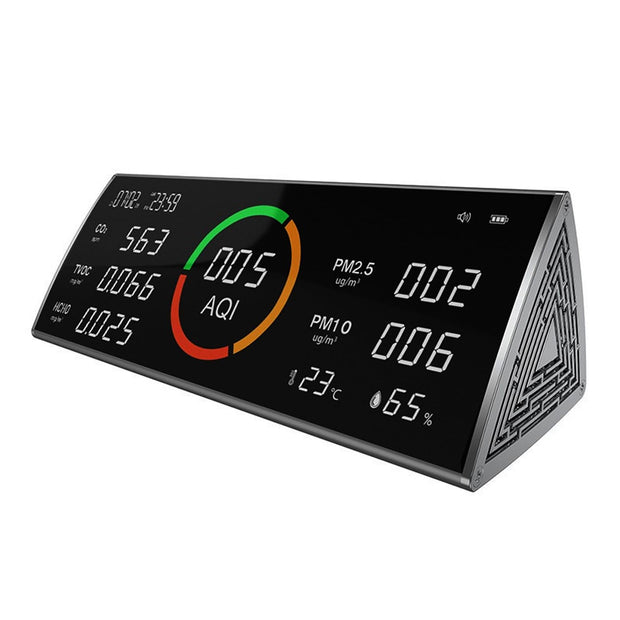 6292990 Air Quality Monitor for Temperature & Humidity Analyzer with Multifunction Real-Time Display Date & Time amiciKart 6292990