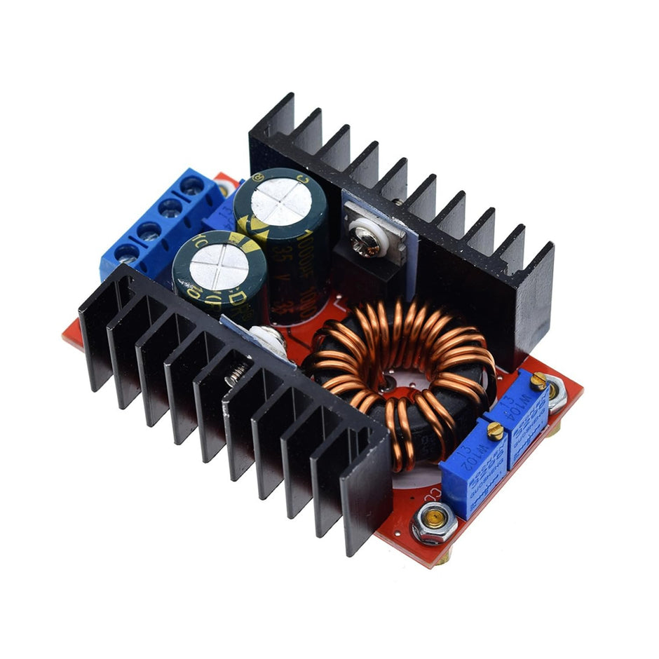 amiciSolar Buck-Boost Converter, DC 10-35V to 1-35V Adjustable Step-Up/Step-Down Power Module, 8.5A Max, 80W High-Efficiency Voltage Regulator
