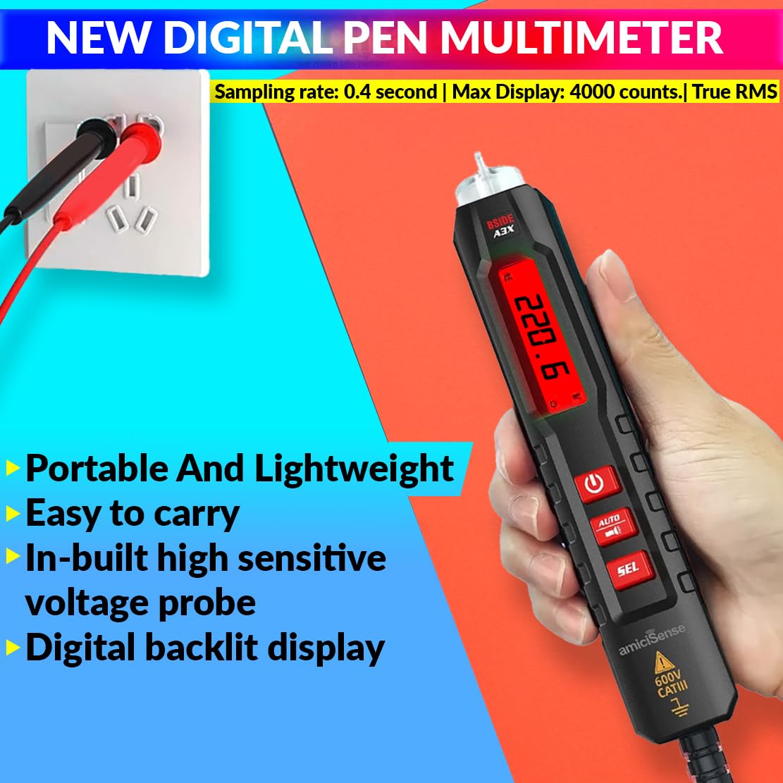 AC/DC Digital Multimeter – 4000 Count TRMS Tester Pen, NCV, Capacitance, Resistance & Frequency amiciKart c0tmiz-hs.myshopify.com