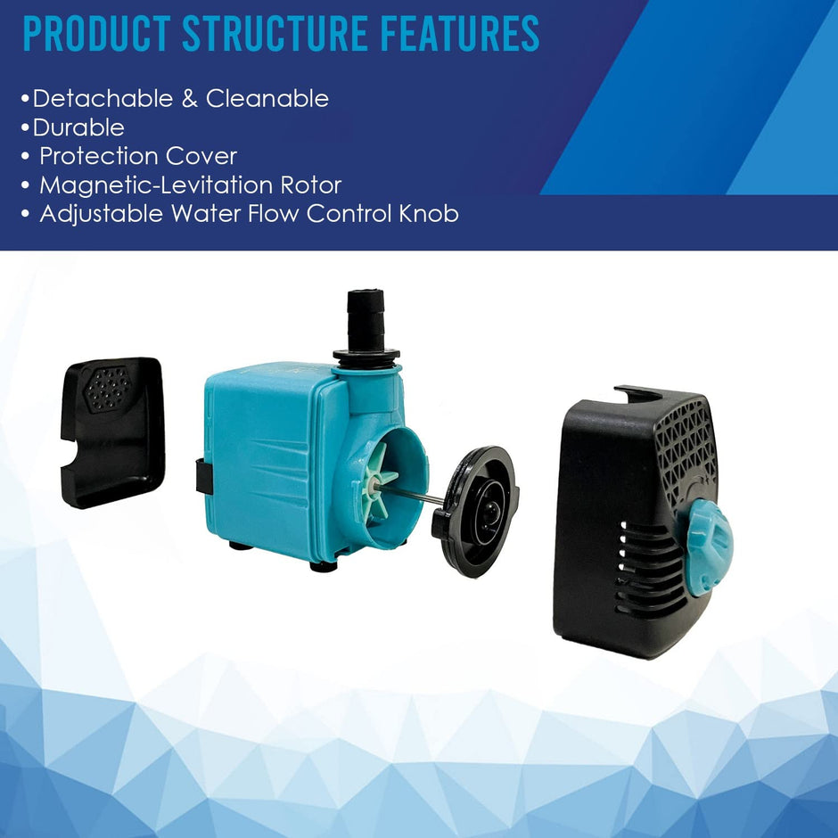 Submersible Water Pump (18W-Adjustable Flow)