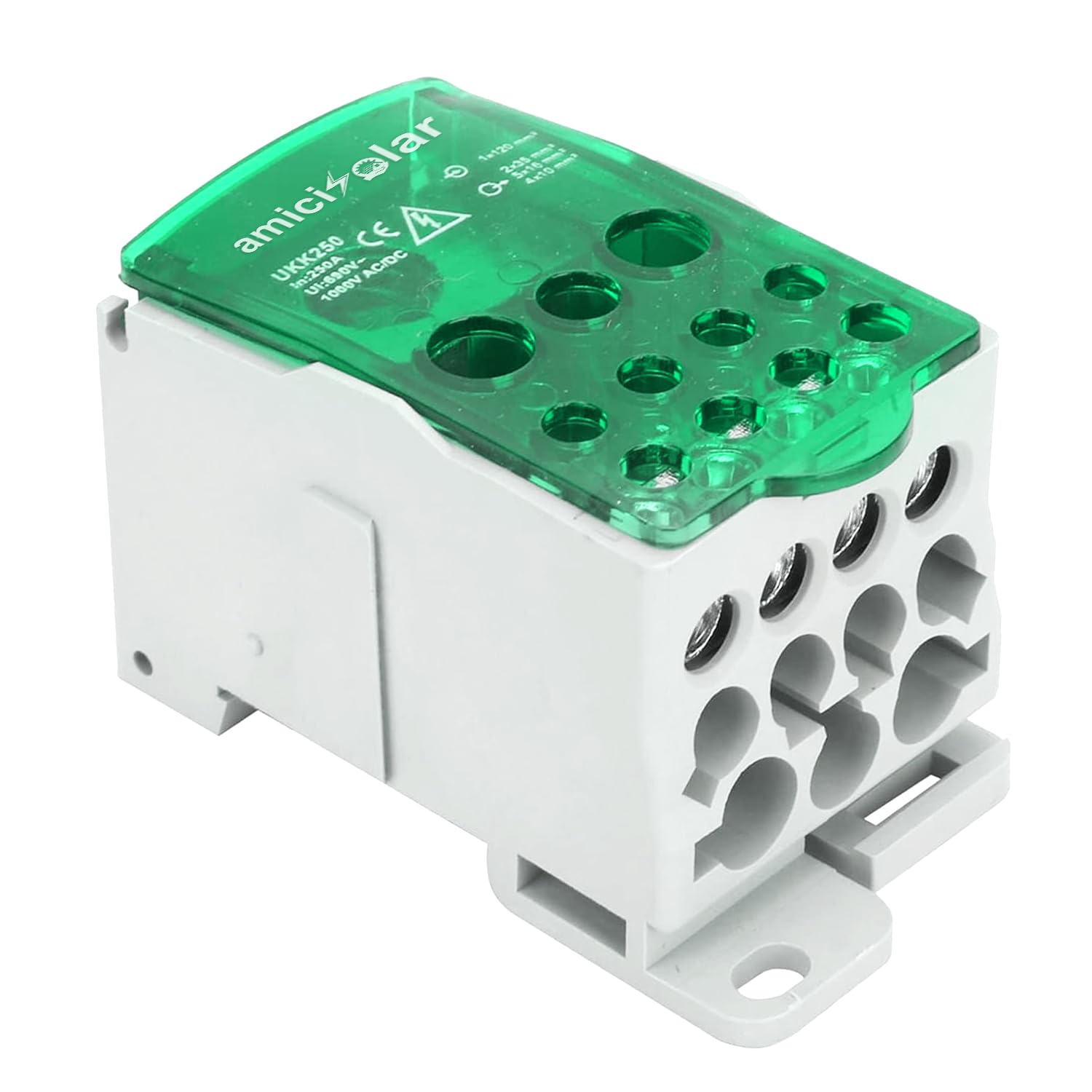 Heavy-Duty Terminal Block Junction Box | Multiple Output Ports with Brass Connectors amiciKart c0tmiz-hs.myshopify.com