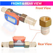 Water Pipe Connector, 1 Inch Brass Female Thread Adapter with 3/4 Inch Bush Attachment