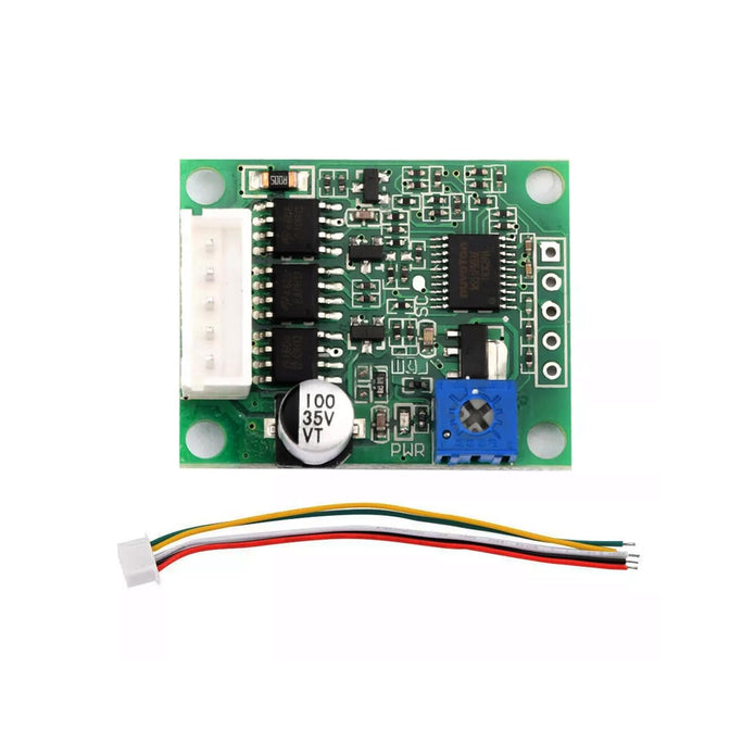 DC 6-20V 60W Brushless Motor Driver Board – 3A BLDC Speed Controller, Hall-Less Switch Module with Cable