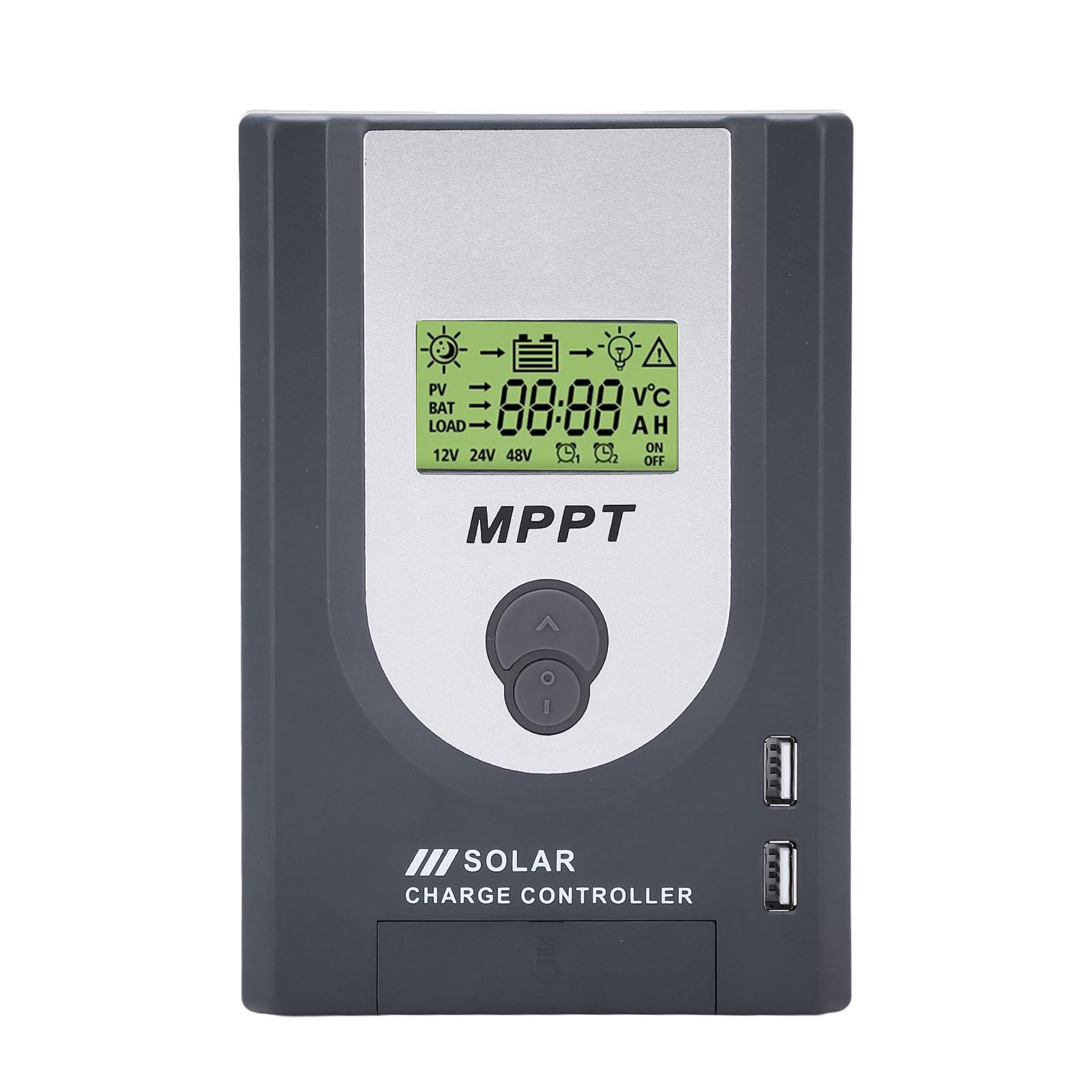 MPPT Solar Charge Controller, Intelligent Lithium Battery Regulator for Solar Panel with LCD Display 12V/24V amiciKart c0tmiz-hs.myshopify.com