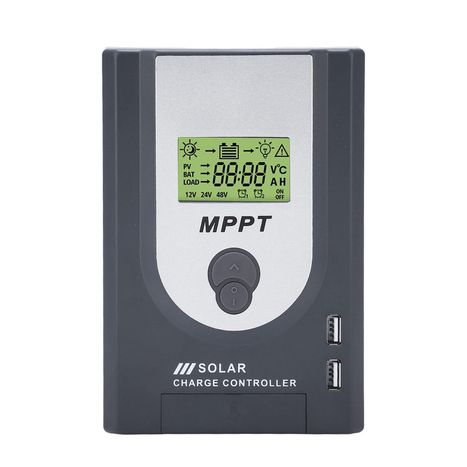 MPPT Solar Charge Controller, Intelligent Lithium Battery Regulator for Solar Panel with LCD Display 12V/24V amiciKart c0tmiz-hs.myshopify.com